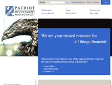 Tablet Screenshot of patriotinvestment.com